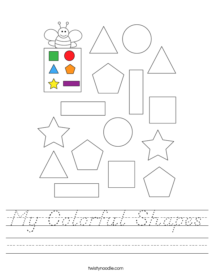 My Colorful Shapes Worksheet