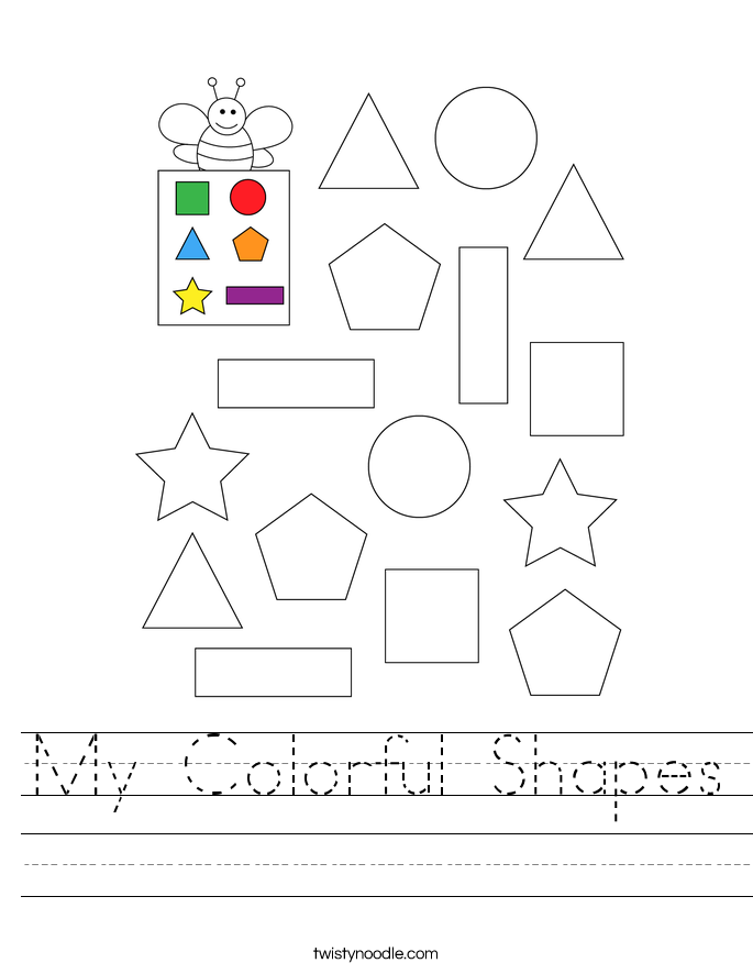 My Colorful Shapes Worksheet