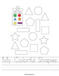 My Colorful Shapes Worksheet