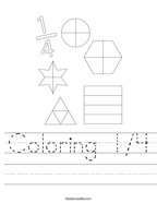 equivalent fractions worksheet shading Coloring 1/4 Handwriting Sheet