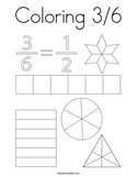 Coloring 3/6 Coloring Page