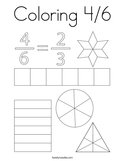Coloring 4/6 Coloring Page