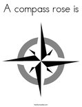 A compass rose isColoring Page