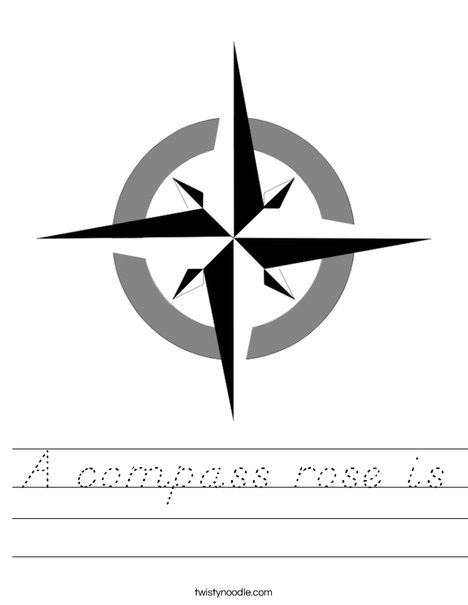 Compass Rose Worksheet