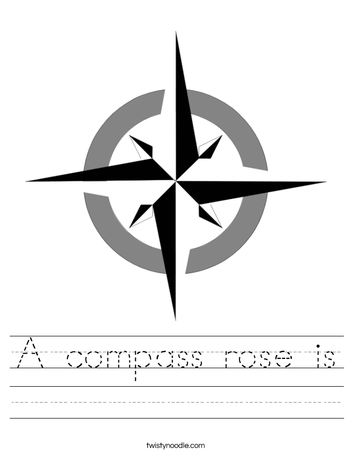 A compass rose is Worksheet