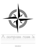 A compass rose is Worksheet