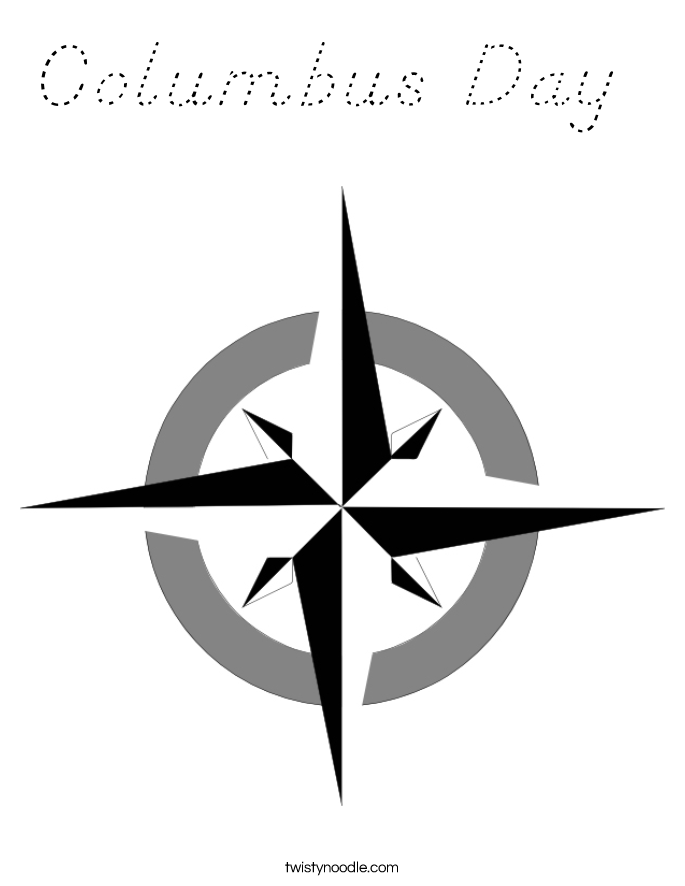 Columbus Day  Coloring Page
