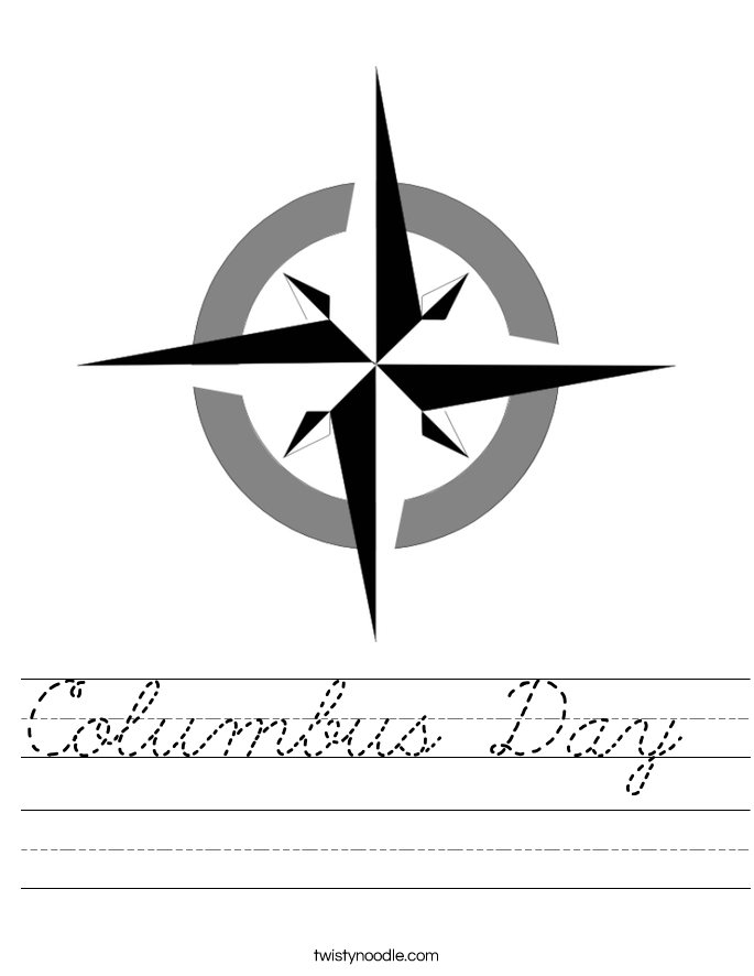 Columbus Day  Worksheet