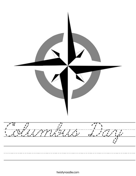 Compass Rose Worksheet
