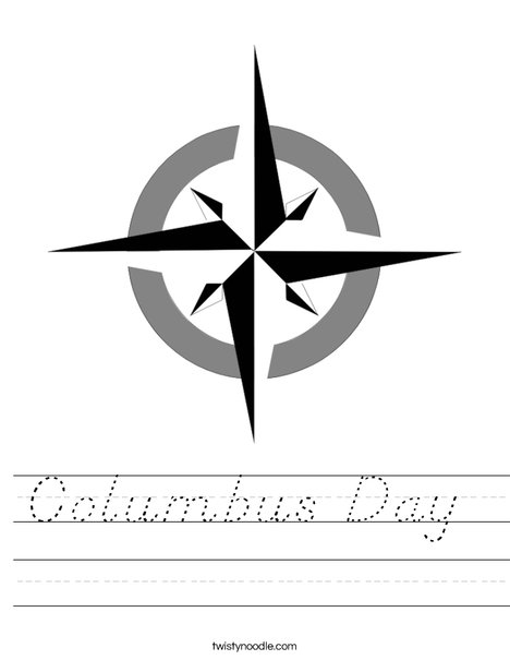 Compass Rose Worksheet