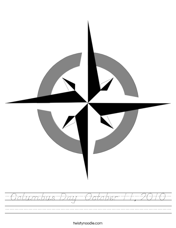 Columbus Day  October 11, 2010 Worksheet