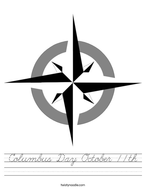 Compass Rose Worksheet
