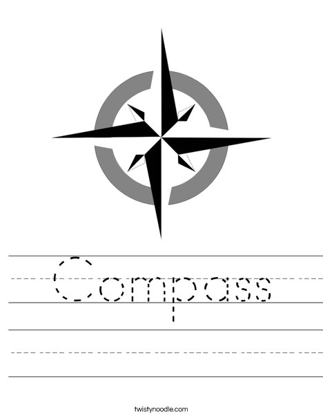 Compass Worksheet Twisty Noodle Compass Worksheet Twisty Noodle