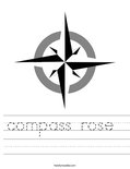compass rose  Worksheet