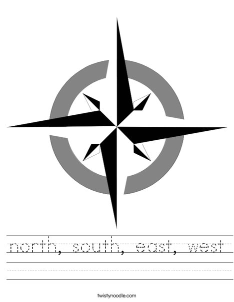 North South Direction Logo