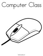 Computer Class Coloring Page