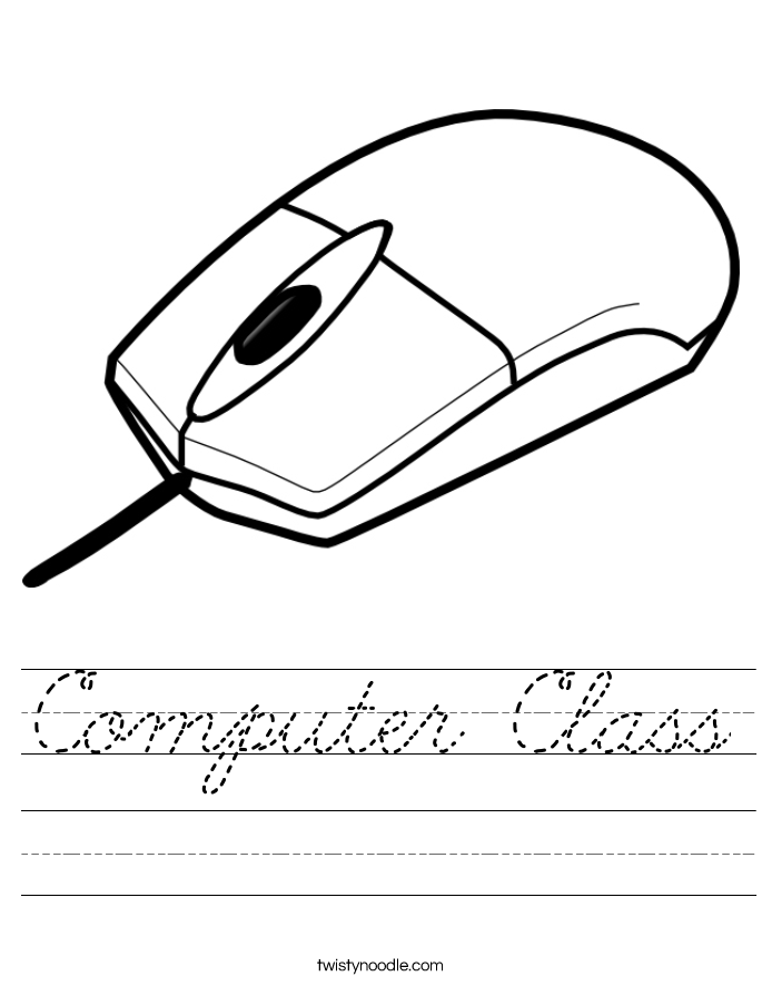 Computer Class Worksheet