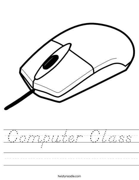 Computer Mouse 1 Worksheet