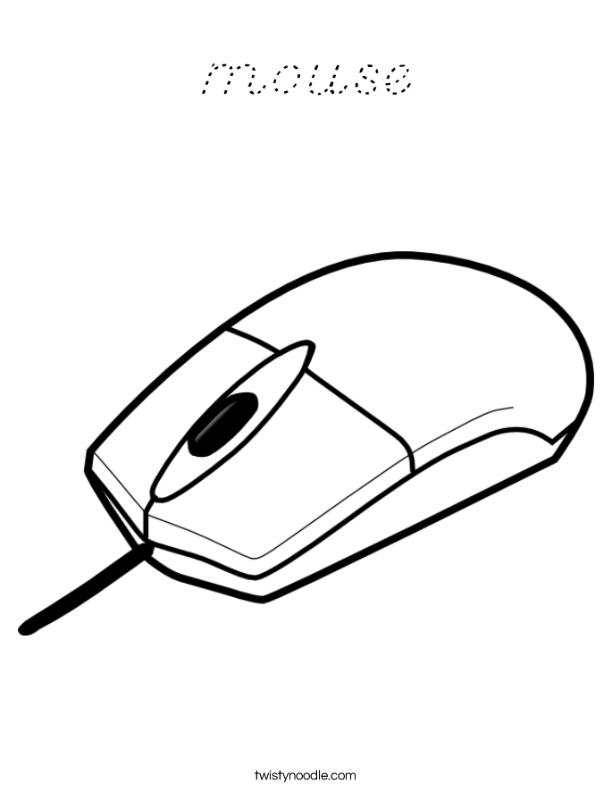 mouse Coloring Page