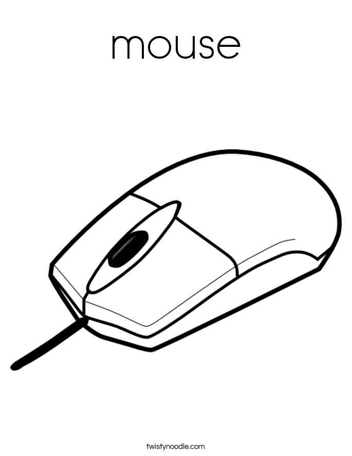 mouse Coloring Page