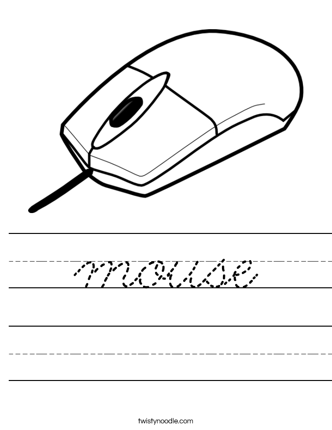 mouse Worksheet