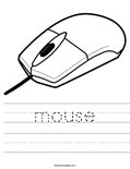 mouse Worksheet