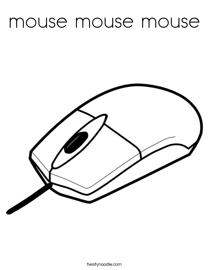 mouse mouse mouse Coloring Page