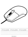 mouse mouse mouse Worksheet