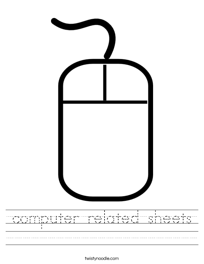 computer related sheets Worksheet