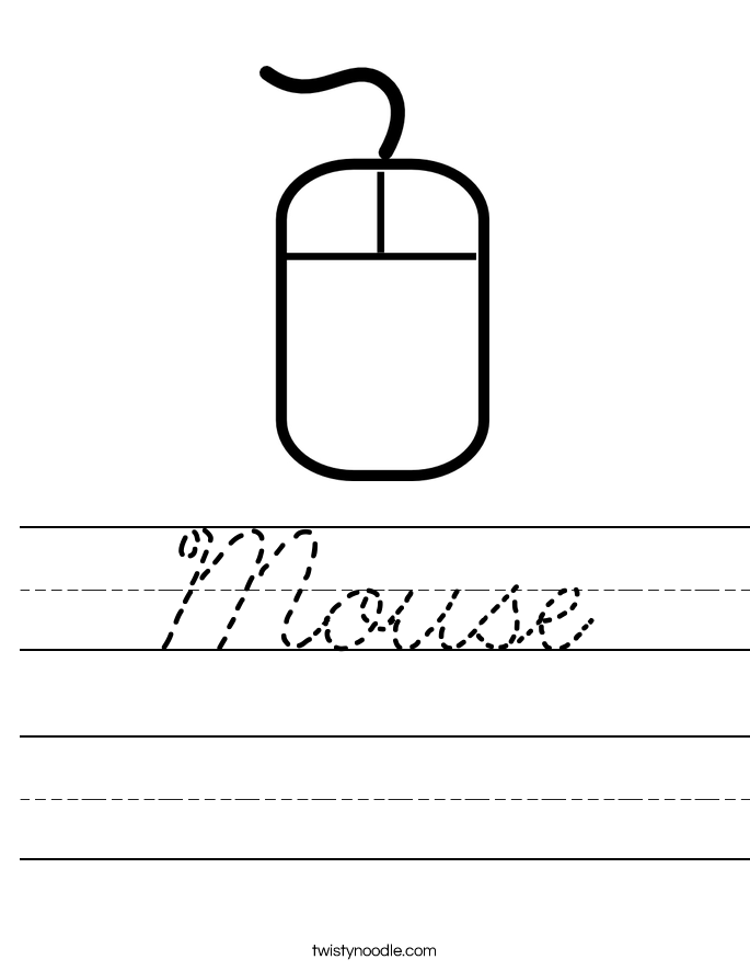 Mouse Worksheet