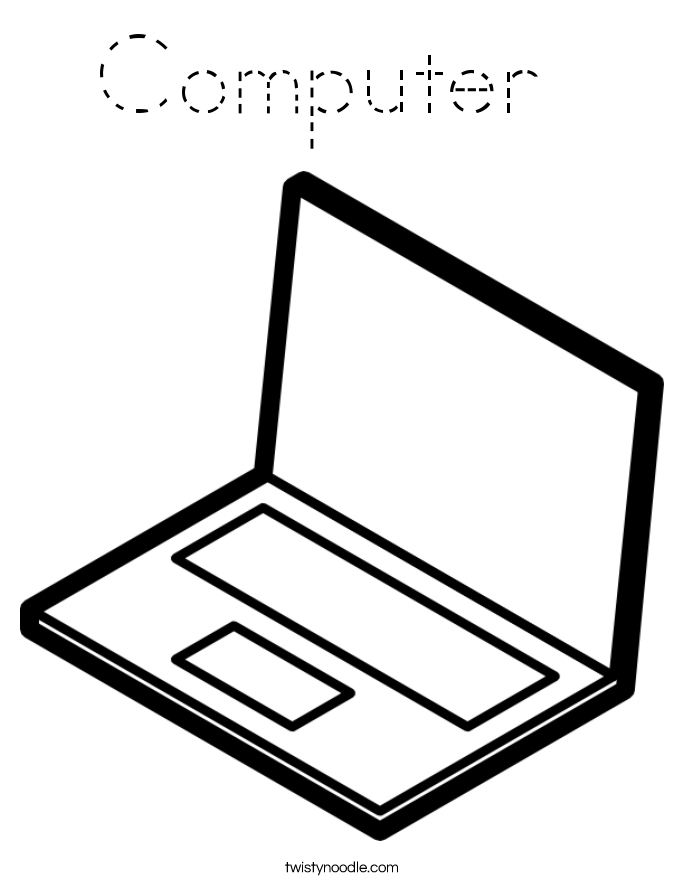 Computer  Coloring Page