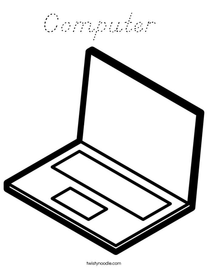 Computer  Coloring Page
