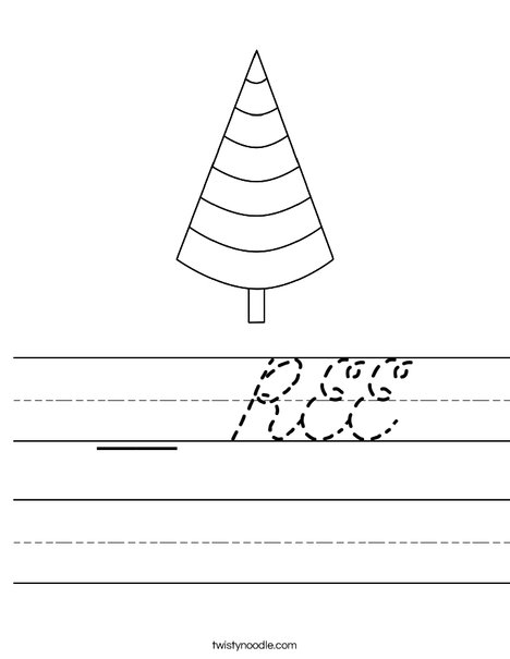 Cone Shaped Tree Worksheet