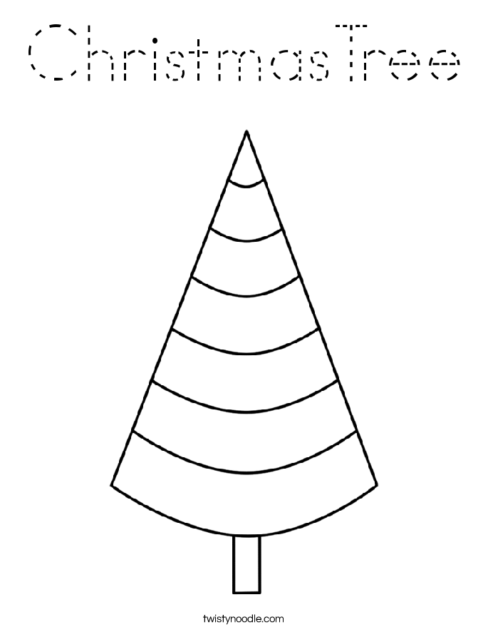 ChristmasTree Coloring Page