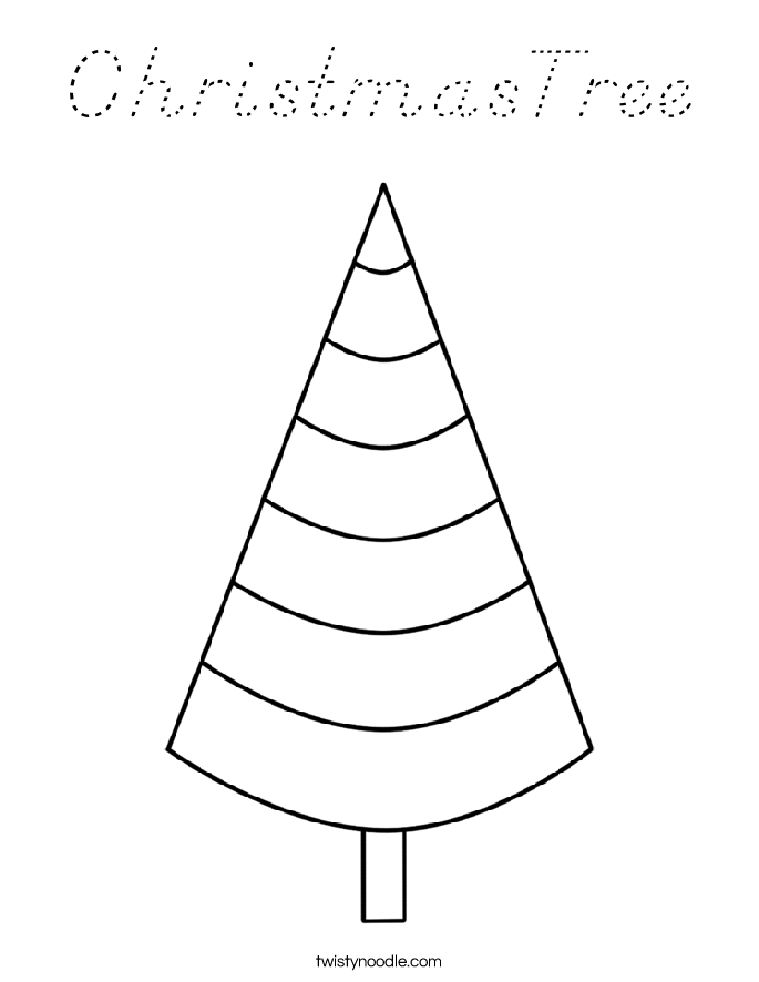 ChristmasTree Coloring Page