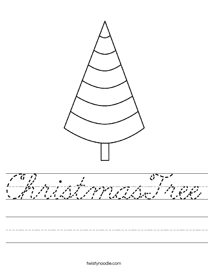 ChristmasTree Worksheet