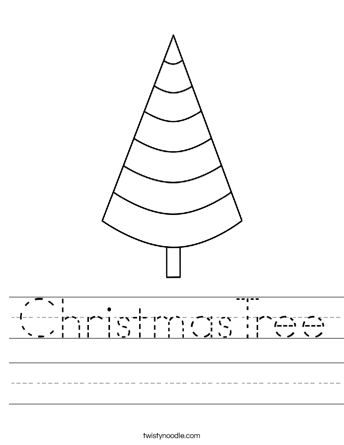ChristmasTree Worksheet