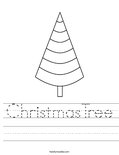 ChristmasTree Worksheet