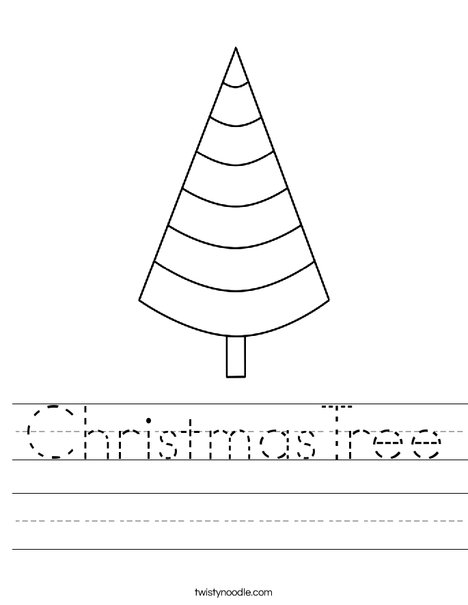 Cone Shaped Tree Worksheet