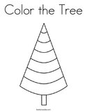 Color the Tree Coloring Page