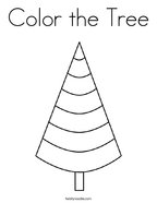 Color the Tree Coloring Page