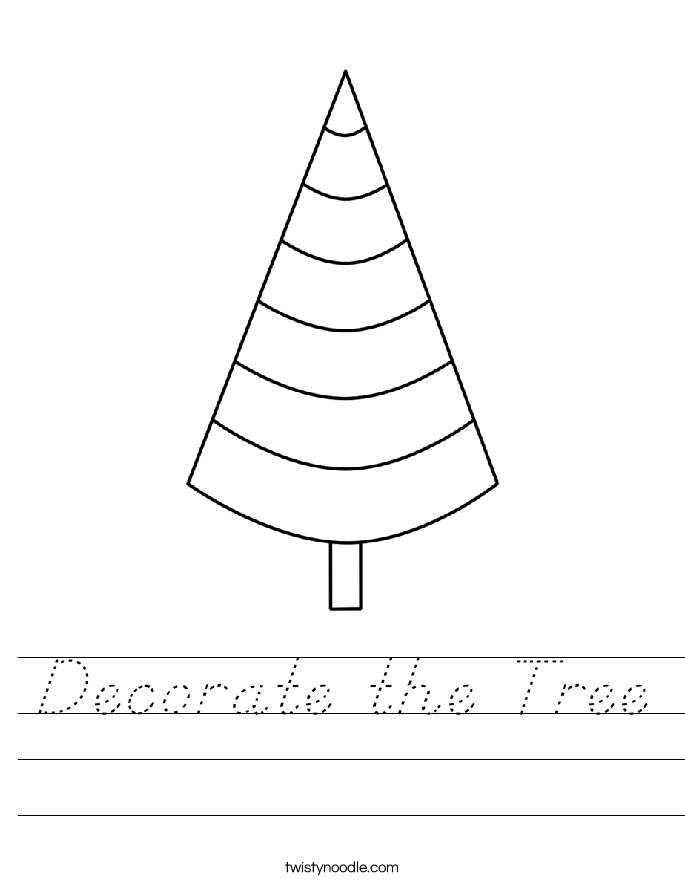 Decorate the Tree Worksheet