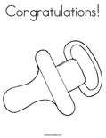 Congratulations! Coloring Page