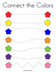 Connect the Colors Coloring Page