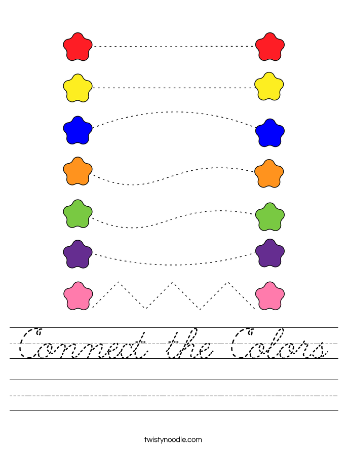 Connect the Colors Worksheet