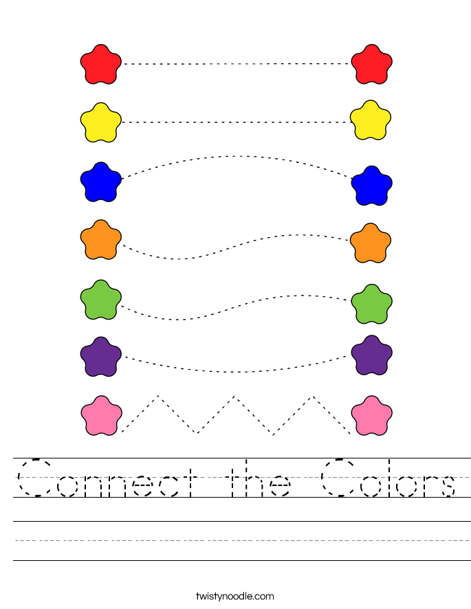 Connect the Colors Worksheet