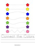 Connect the Colors Worksheet