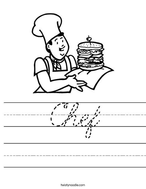 Cook with Sandwich Worksheet