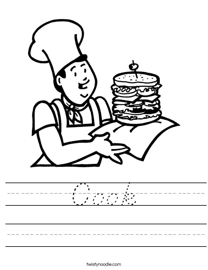 Cook Worksheet