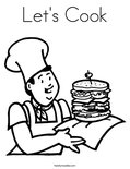 Let's Cook Coloring Page